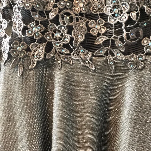 City Studio Silver Glitter Dress - Picture 4 of 10